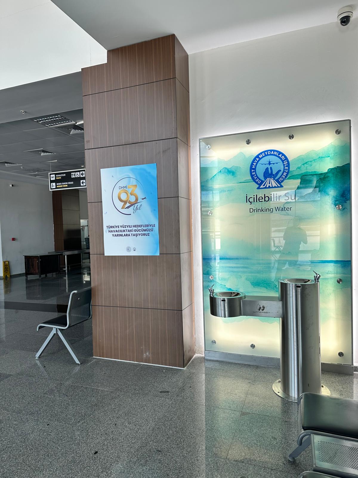 WATERSEA Çanakkale Havalimanı ücretsiz içme suyu uygulaması