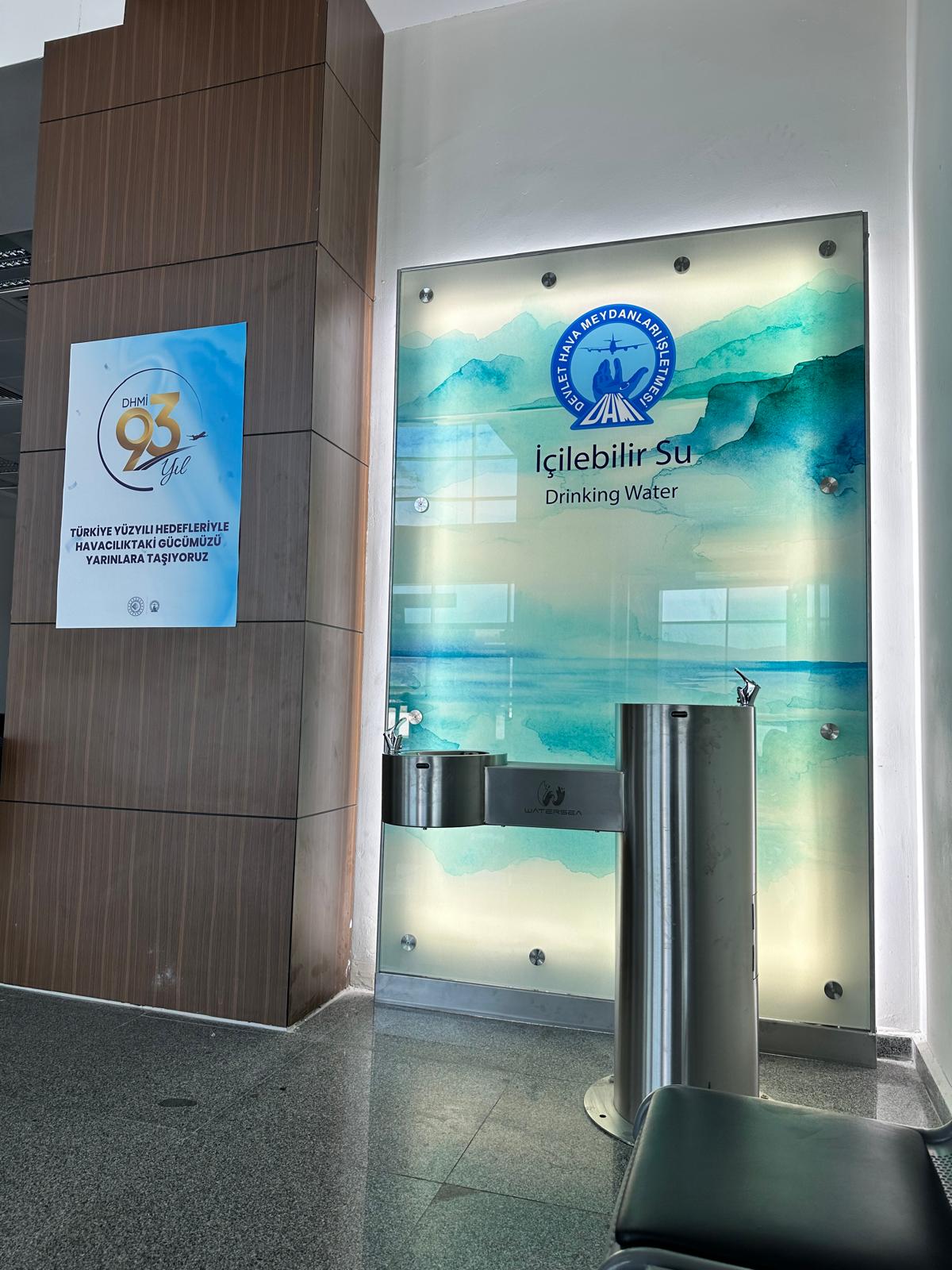 DHMİ Çanakkale Havalimanı İçilebilir Su Drinking Water noktası