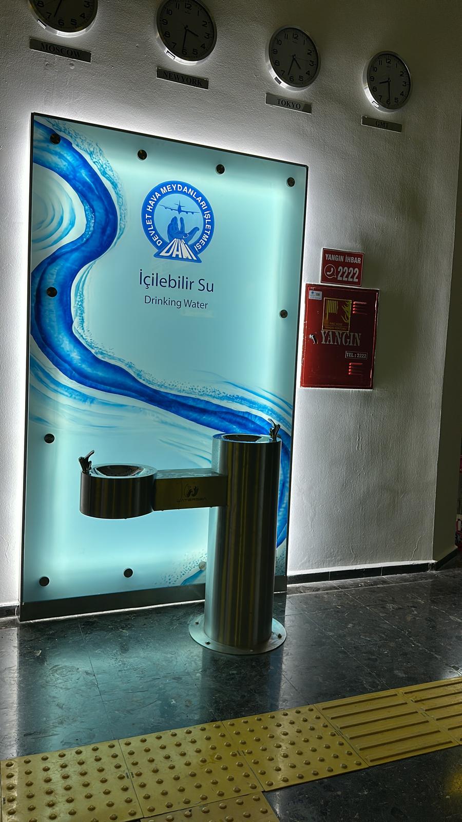 Isparta Süleyman Demirel Havalimanı İçilebilir Su Drinking Water noktası