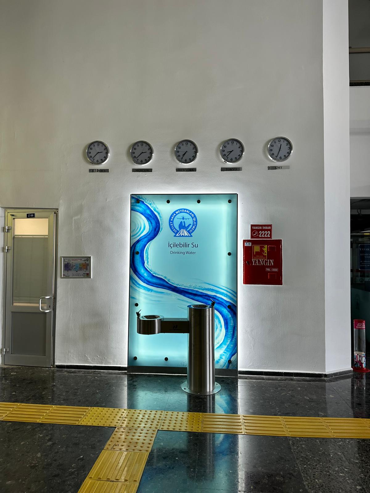 WATERSEA Isparta Süleyman Demirel Havalimanı içme suyu uygulaması