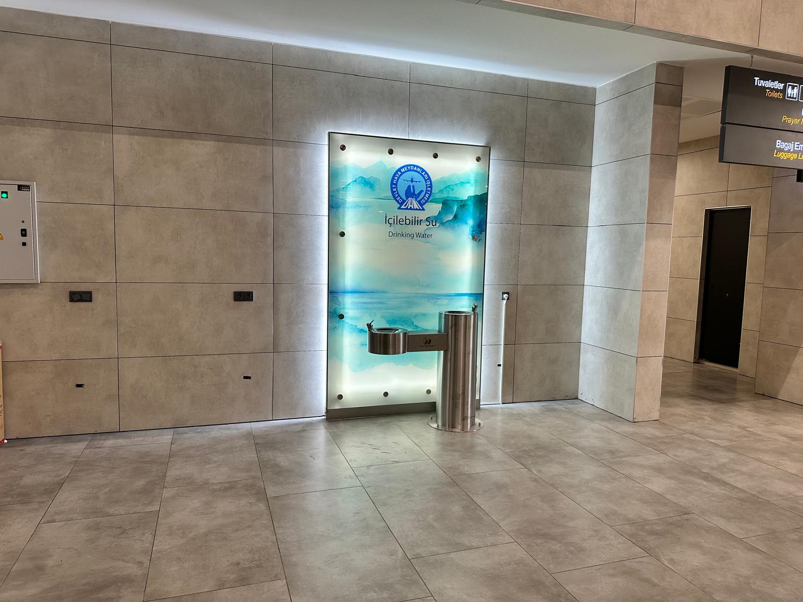 DHMİ Kayseri Havalimanı WATERSEA ücretsiz su sebili sistemi