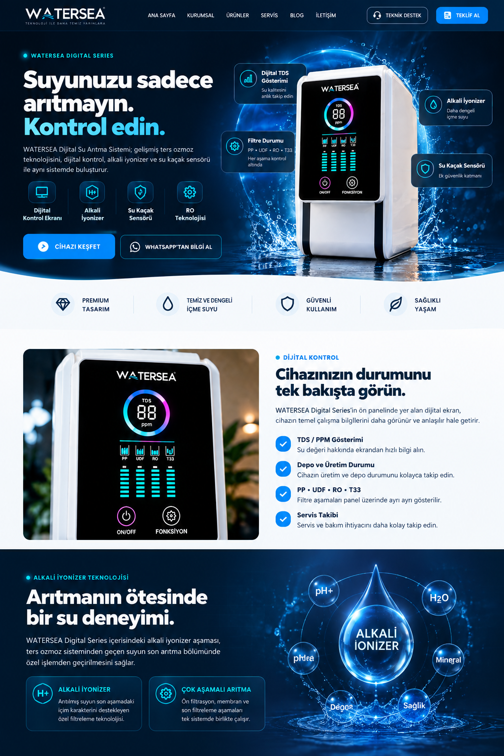 WATERSEA Dijital Su Arıtma Teknolojisi
