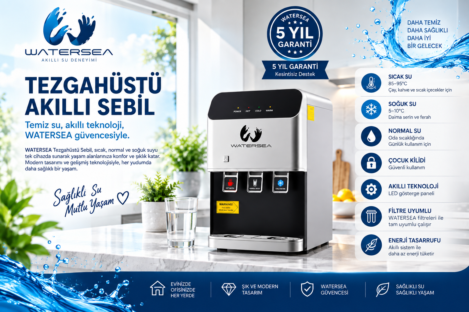 3MUSLUKSEBİL ARITMALI 3 MUSLUKLU SEBİL