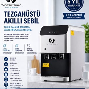WATERSEA PREMİUM Tezgah Üstü 3 Musluklu Arıtmalı Su Sebili