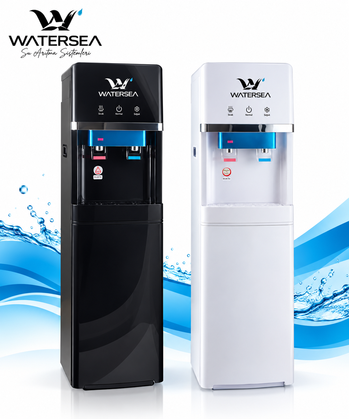 WATERSEA siyah beyaz sebil modelleri