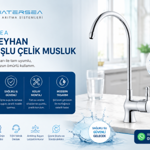WATERSEA KARTUŞLU KALİTELİ ÇELİK MUSLUK REYHAN2026